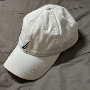 White Nautica hat
